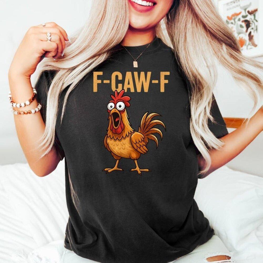 FCawF Shirt, Funny Sassy Raven Rooster Shirt, Gothic Bird Art T Shirt